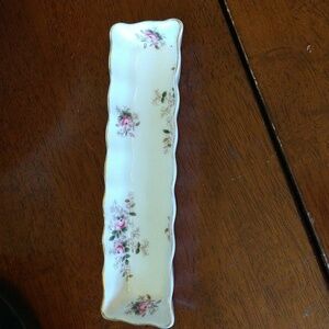 Vintage Royal Albert lavender rose jewelry vanity trinket tray dish